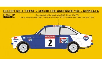 Ford Escort RS 1800 „PEPSI“ - Circuit des Ardennes - Airikkala / Piironen